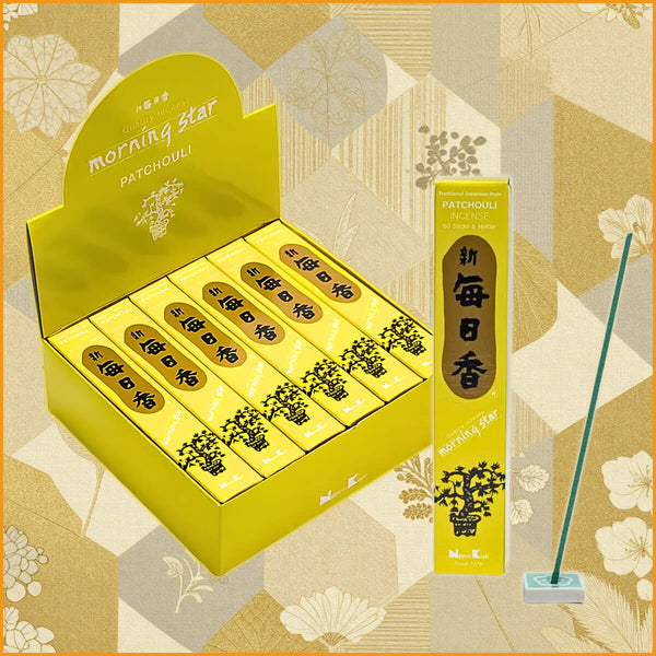 Japanische Räucherstäbchen PATCHOULI – Morning Star Duftstäbchen Japan