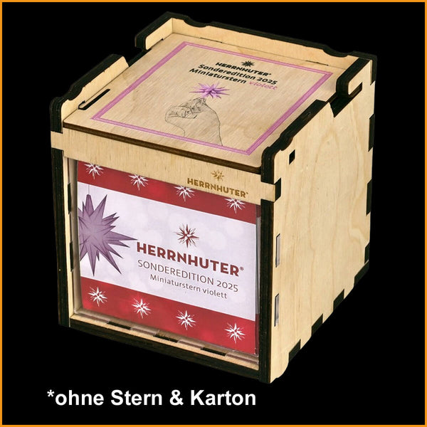 PRÄSENTATIONSBOX für Herrnhuter Miniaturstern SONDEREDITION 2025 violett