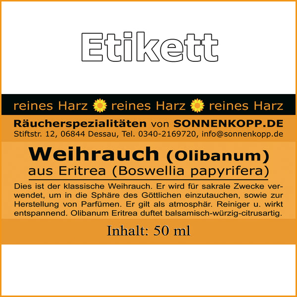Arabischer Weihrauch | Kirchenweihrauch | Weihrauch Glas