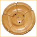Runder Räucherstäbchenhalter LOTUS - Teak Holz (Edelholz) - 5cm