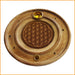 Universal Räucherstäbchenhalter & Räucherkegelhalter - BLUME des LEBENS - Holz