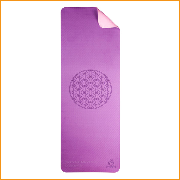 Sportmatte Blume des Lebens | Sport Matte lila